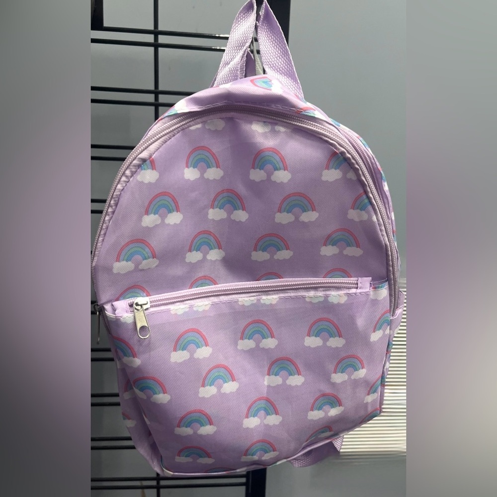 5 for $25 SALE 🎉 Purple Rainbow Kids Backpack - Picture 2 of 2
